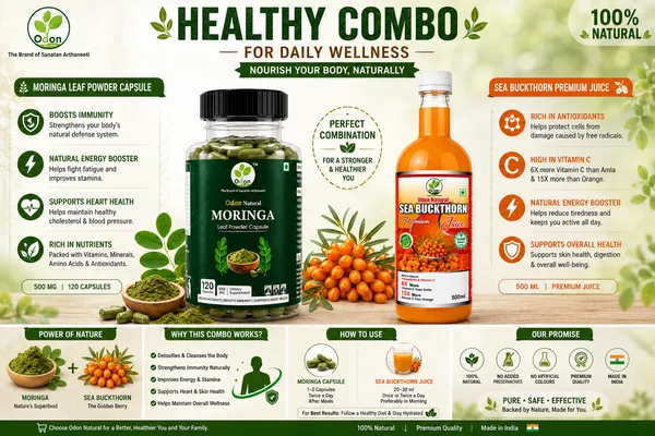 Odon_Natural_Moringa_Leaf_Powder_Capsule_&_Sea_Buckthorn__Premium_Juice_(Combo)