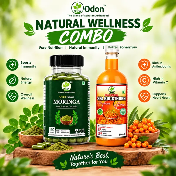 Odon_Natural_Moringa_Leaf_Powder_Capsule_&_Sea_Buckthorn__Premium_Juice_(Combo)