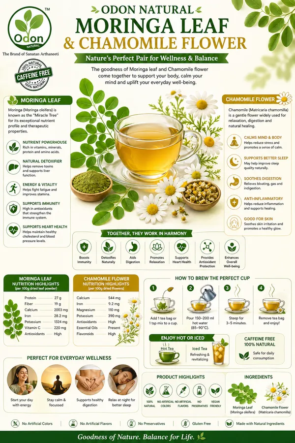 Odon_Natural_Moringa_Leaf_Powder_Capsules_&_Odon_Natural_Moringa_Chamomile_Green_Tea_Combo