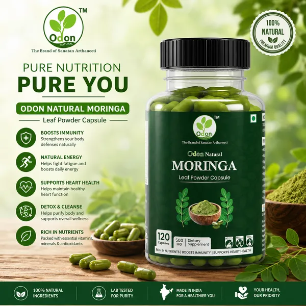 Odon_Natural_Moringa_Leaf_Powder_Capsules_&_Odon_Natural_Moringa_Chamomile_Green_Tea_Combo