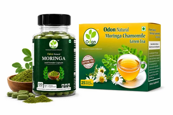 Odon_Natural_Moringa_Leaf_Powder_Capsules_&_Odon_Natural_Moringa_Chamomile_Green_Tea_Combo