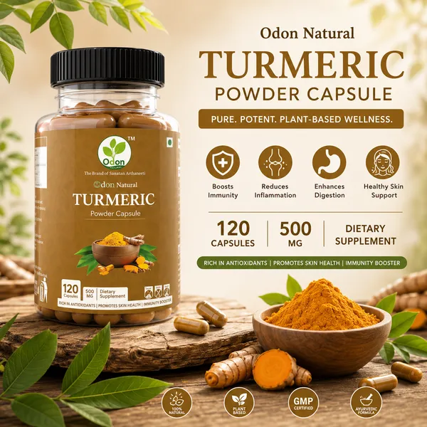 Odon_Natural_Neem_Leaf_Powder_Capsule-500mg_&_Turmeric_Powder_Capsule-500mg/_Each_120_Capsule_(Combo)