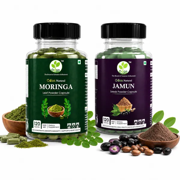 Odon_Natural_Moringa_Leaf_Powder_Capsule_and_Jammu_Seed_Powder_Capsules_Combo