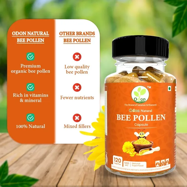 ODON_NATURAL__BEE_POLLEN_Capsule__&__Odon_Natural_Chamomile_Green_tea_COMBO