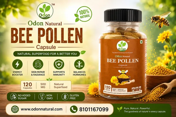 ODON_NATURAL_BEE_POLLEN_-120_Capsule_I_Natural_Super_Food_I_Diabetic_Friendly_I_Immunity_Booster_Bee_Pollen_is_the_richest_natural_source_of_amino_acids,_vitamins_and_minerals