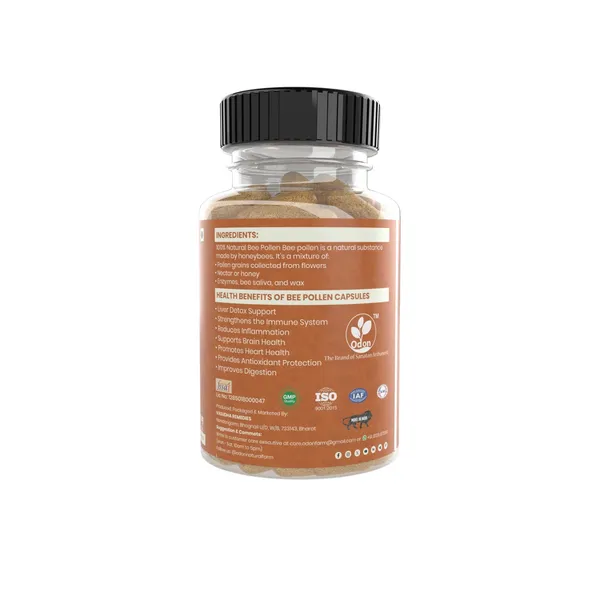 ODON_NATURAL_BEE_POLLEN_-120_Capsule_I_Natural_Super_Food_I_Diabetic_Friendly_I_Immunity_Booster_Bee_Pollen_is_the_richest_natural_source_of_amino_acids,_vitamins_and_minerals