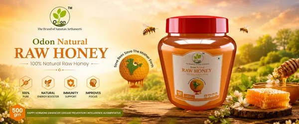 Odon_Multifloral__Raw_Honey_500G_Unprocessed_Natural_Sweetener(pack_of_2)