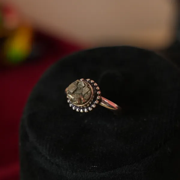 Pyrite_Ring_Original_Natural_Circle_Adjustable