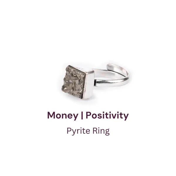 Pyrite_Ring_Natural_Square_Plain_Adjustable