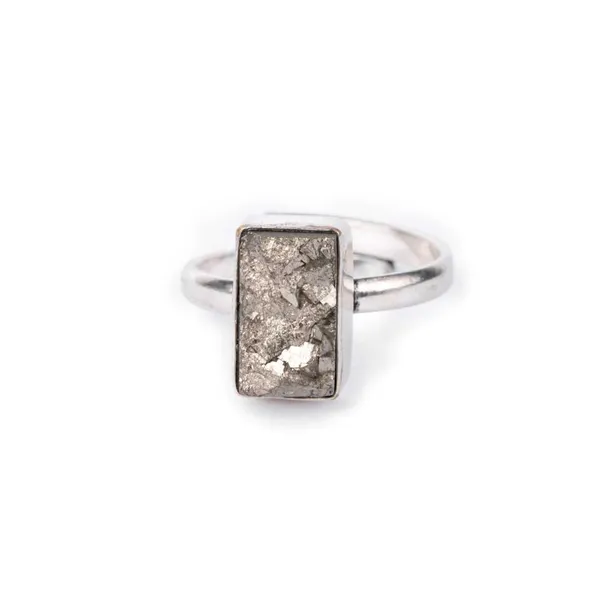 Pyrite_Ring_Original_Natural_Rectangle_Plain_Adjustable