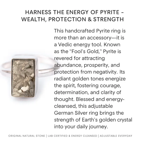 Pyrite_Ring_Original_Natural_Rectangle_Plain_Adjustable