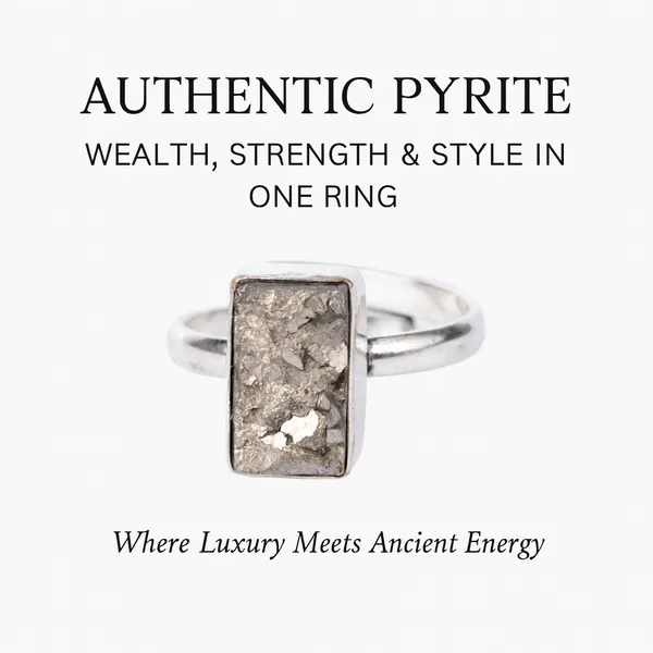 Pyrite_Ring_Original_Natural_Rectangle_Plain_Adjustable