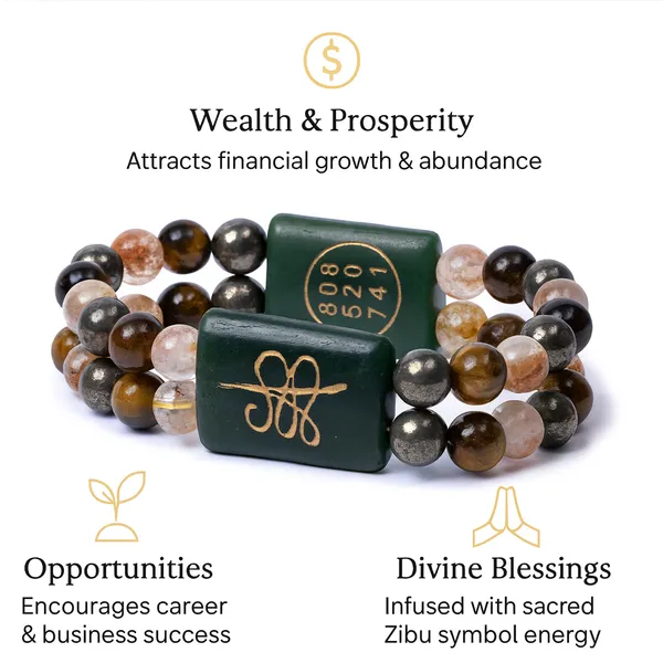 Women's_Natural_Zibu_Symbol_Money_Magnet_Bracelet_With_Double_Layer