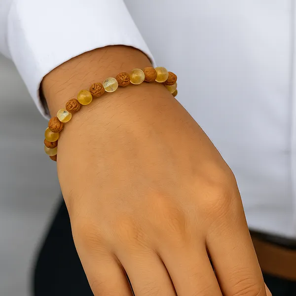 Rudraksha_Citrine_Bracelet_8_mm