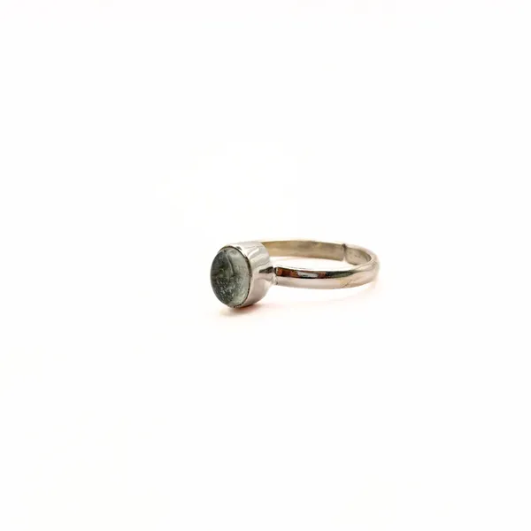 Oval_Aquamarine_Gemstone_Ring_In_German_Silver_Genuine_Aquamarine_Handmade_Ring