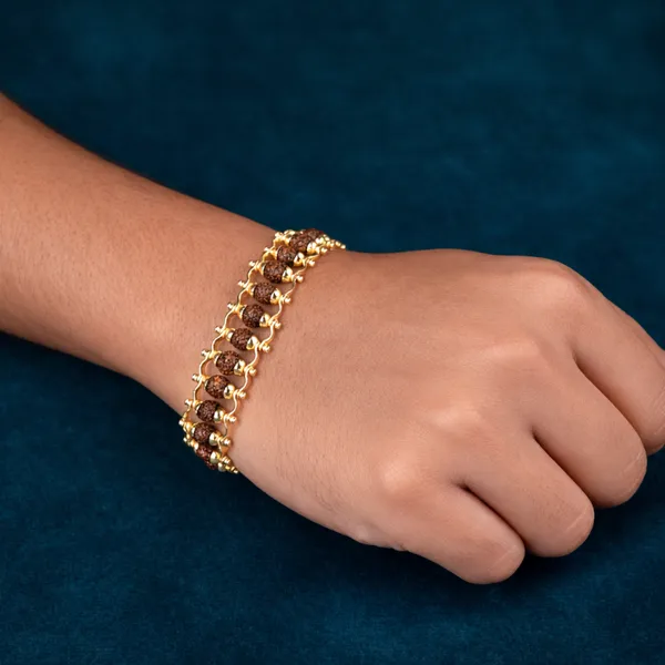 Gold_Plated_Rudraksh_Bracelet_Vedic_Energized_Rudraksha_Chain_Bracelet_Protection_Peace_Spiritual_Growth