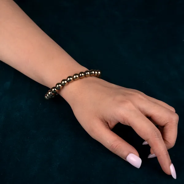 Golden_Hematite_Bracelet_8_mm