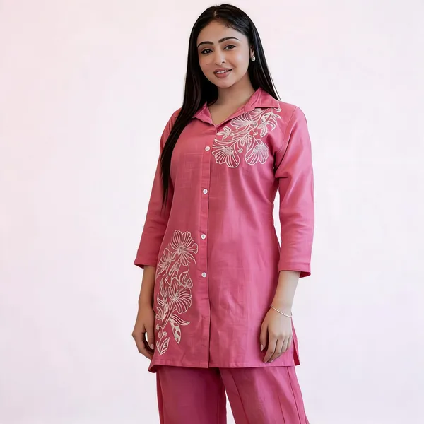 Pink_Cotton_Floral_Embroidered_Co-Ord_Set_For_Women