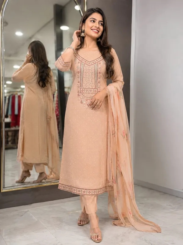 Peach_Embroidered_Punjabi_Suit_for_Women_(Unstitched)