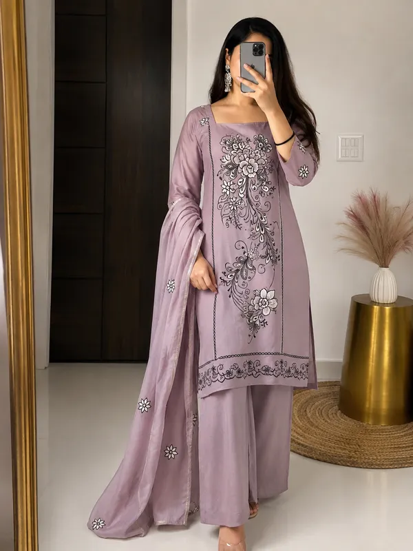 Embroidered_Unstitched_Salwar_Suit_Set_|_Premium_Lawn/Cotton_Blend_|_Kurta,_Bottom_&_Dupatta