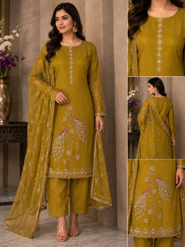 Mustard_Gold_Handmade_Embroidered_Salwar_Suit_Set_for_Women_(Unstitched)
