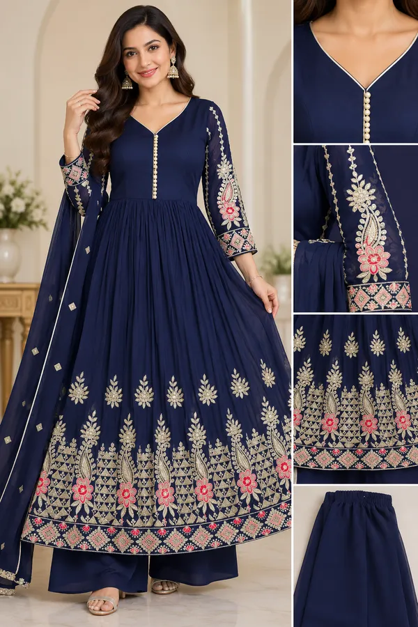 Navy_Blue_Georgette_Anarkali_Suit_with_Embroidered_Dupatta