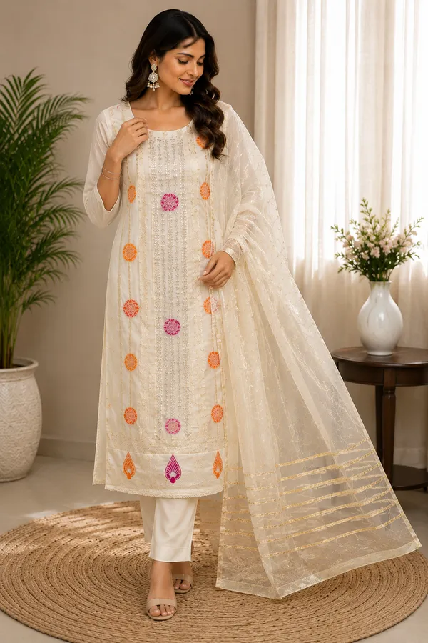 Off_White_Unstitched_Designer_Suit_Set_with_Sequins_Work_&_Organza_Dupatta_|_Premium_Festive_Wear