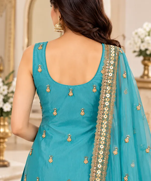 Partywear_3-Piece_Embroidered_Kurta_Palazzo_Set_with_Dupatta