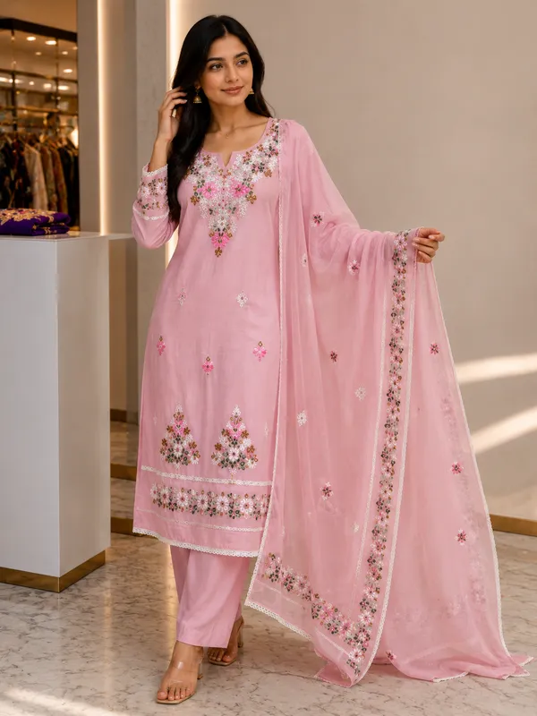 Unstitched_Floral_Embroidered_Suit_with_Dupatta_|_Premium_Chanderi_Cotton_|_Festive_&_Casual_Wear
