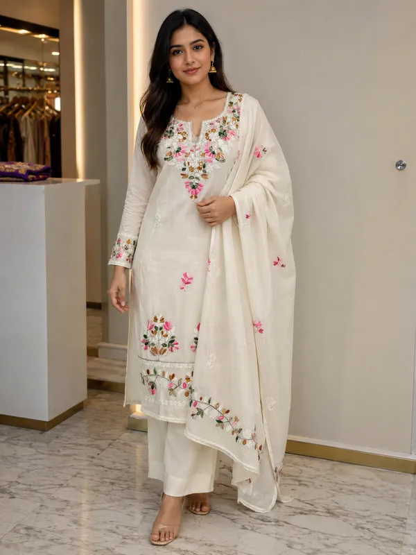 Unstitched_Floral_Embroidered_Suit_with_Dupatta_|_Premium_Chanderi_Cotton_|_Festive_&_Casual_Wear