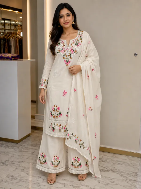 Unstitched_Floral_Embroidered_Suit_with_Dupatta_|_Premium_Chanderi_Cotton_|_Festive_&_Casual_Wear