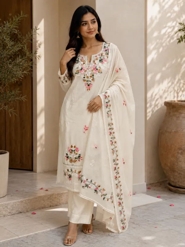 Unstitched_Floral_Embroidered_Suit_with_Dupatta_|_Premium_Chanderi_Cotton_|_Festive_&_Casual_Wear
