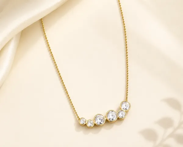 Gold_Steel_Graduated_Crystal_Pendant_Necklace_For_Women