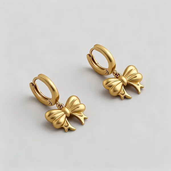 Gold_Tone_Metal_Bow_Hoop_Earrings_for_Women