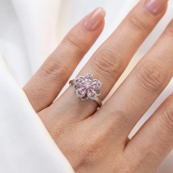 Sakura_Pink_Crystal_Blossom_Ring_For_Women