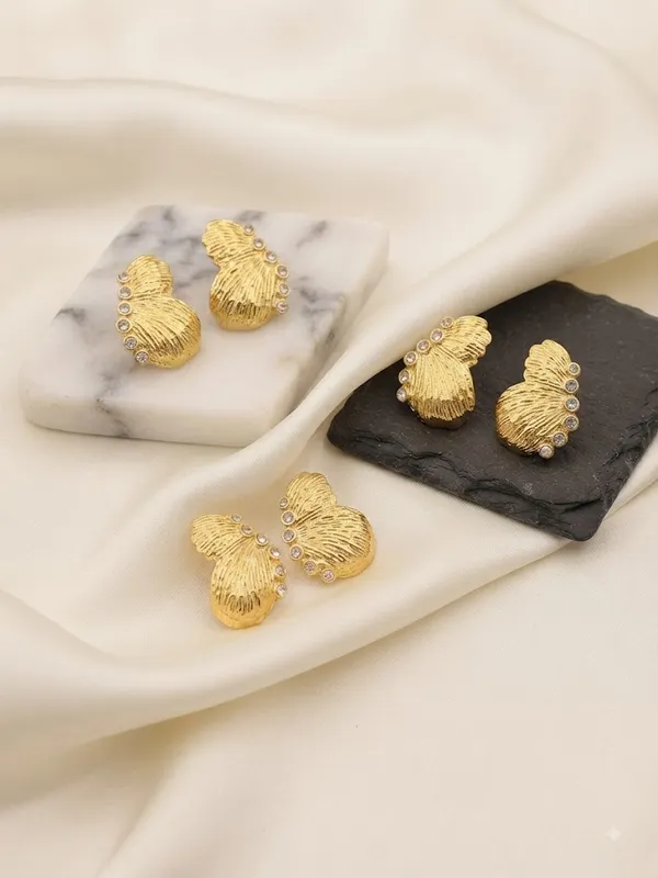 Gold-Tone_Stainless_Steel_Butterfly_Stud_Earrings_For_Women