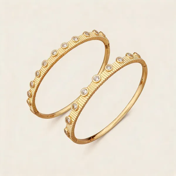 Gold_Tone_Embellished_Bangle__for_Women