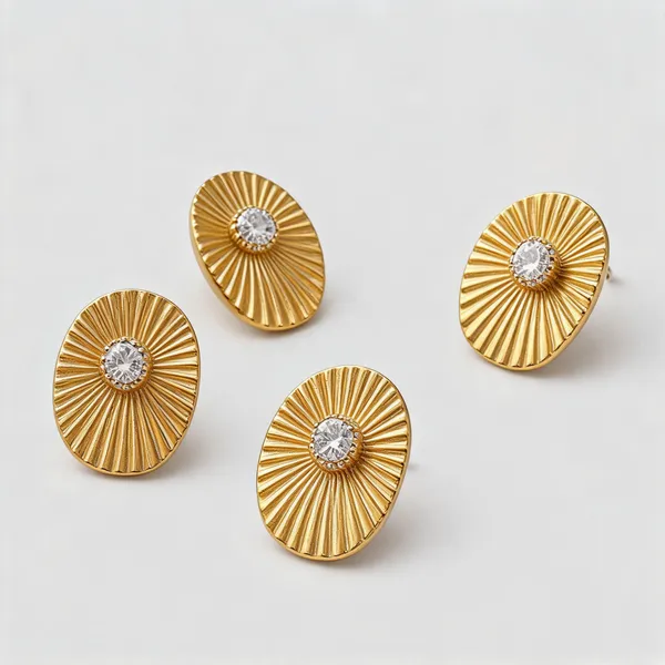 Gold-Tone_Sunburst_Stud_Earrings_for_Women