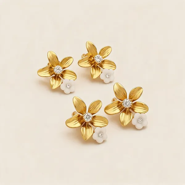 Gold_Floral_Stud_Earrings_for_Women