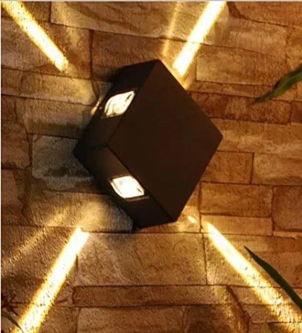 SWIATLO_Led_Lamp_for_Wall/Led_Wall_Light/Led_Wall_Lamp/Led_Wall_Scone_to_décor_your_Home/Living_Room/Bedroom/Office/Dining/Cafe/Restaurants,_4_Way_Light_Beam,_12_Watt,_Yellow_Light