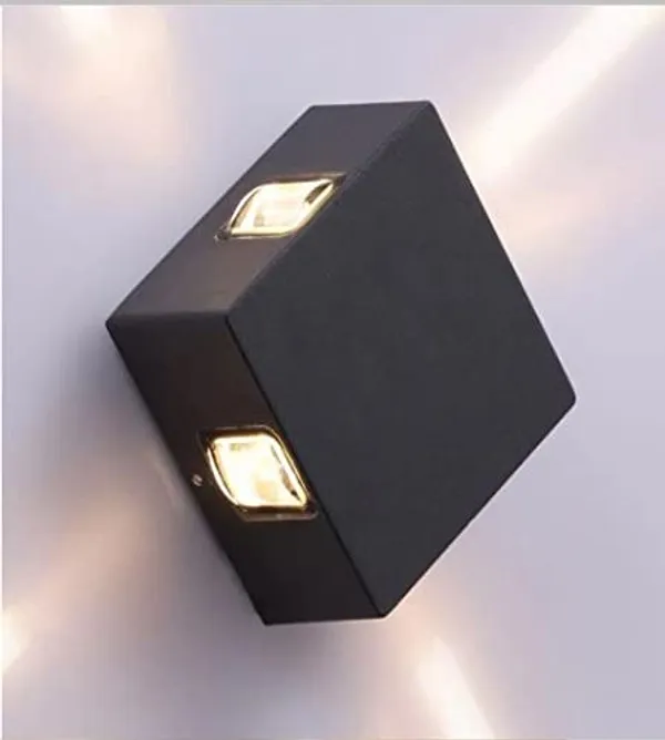 SWIATLO_Led_Lamp_for_Wall/Led_Wall_Light/Led_Wall_Lamp/Led_Wall_Scone_to_décor_your_Home/Living_Room/Bedroom/Office/Dining/Cafe/Restaurants,_4_Way_Light_Beam,_12_Watt,_Yellow_Light
