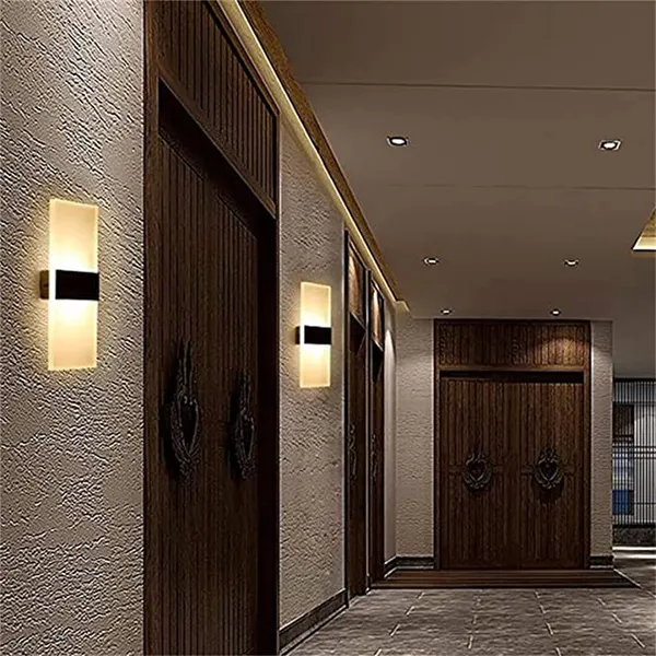 SWIATLO_Led_Lamp_for_Wall/Led_Wall_Light/Led_Wall_Lamp/Led_Wall_Scone_to_décor_your_Home/Living_Room/Bedroom/Office/Dining/Cafe/Restaurants,_Rectangular_Shape_15_Watt,_Warm_White,_Pack_of_2