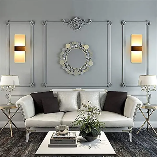 SWIATLO_Led_Lamp_for_Wall/Led_Wall_Light/Led_Wall_Lamp/Led_Wall_Scone_to_décor_your_Home/Living_Room/Bedroom/Office/Dining/Cafe/Restaurants,_Rectangular_Shape_15_Watt,_Warm_White,_Pack_of_2