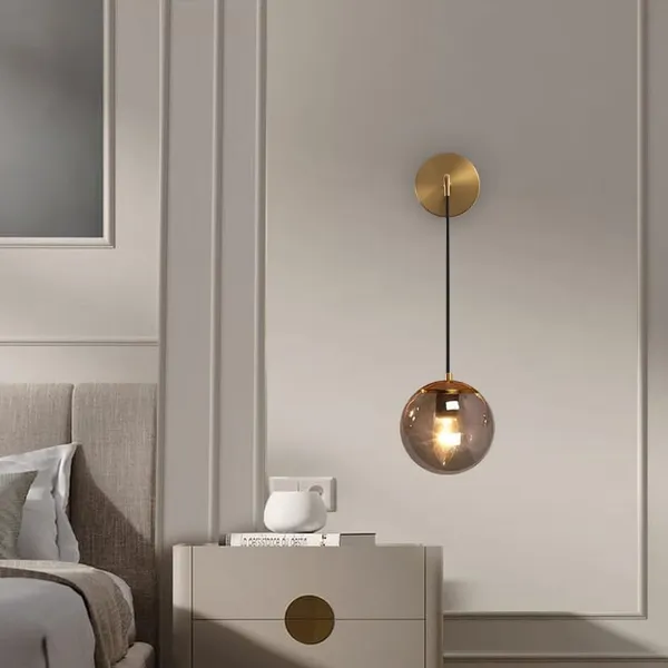 SWIATLO_Wall_LAMP_in_Hanging_Style_Wall_Sconces,_Bedside_Wall_Lamp_Wall_Mount_Light_with_Classy_Head_Black_Shade_for_Living_Room_Bedside_Bedroom_Indoor_Doorway_(Bulb_Included)