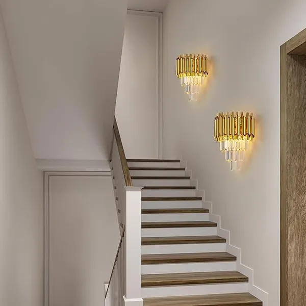 SWIATLO_Golden_and_Crystal_Led_Wall_Light_for_Living_Room,_Lamps_for_Bedroom,_Led_Wall_Scone_for_Home_Decoration,_Lamp_for_Wall,_Led_Wall_Lamp_for_Home/Resturant/Cafe/Bar/Hotels