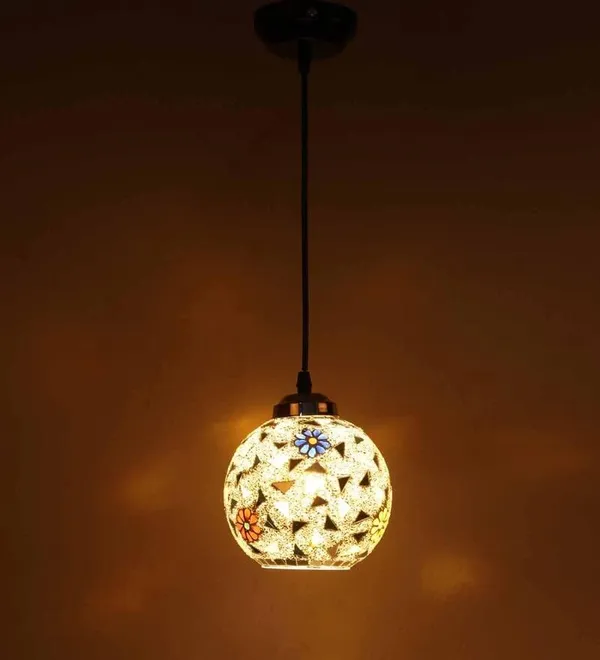 SWIATLO_Open_Globe_Robin_Decorative_Hanging_Lamp_for_Bedroom/Pendant_Lamp_for_Living_Room/Ceiling_Pendant_Lamp/Hanging_Pendant_Light_for_Bedroom/Office/Dining/Cafe/Restaurants_(Pack_of_2,_with_Bulb)