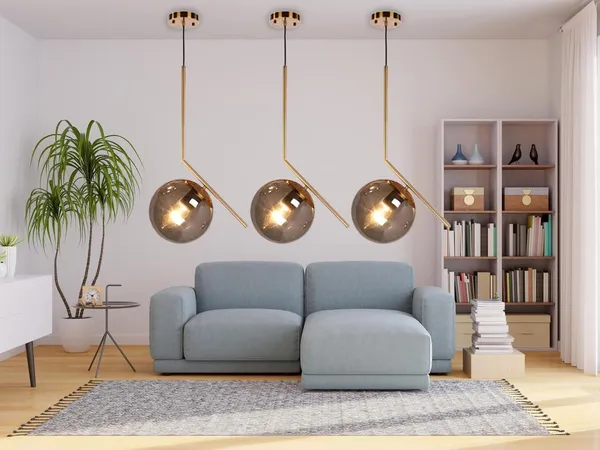 SWIATLO_Black_Doom_Inclined_at_145_Degree_Hanging_Lamp_for_Bedroom/Pendant_Lamp_for_Living_Room/_Pendant_Lamp/Hanging_Pendant_Light_for_Bedroom/Office/Dining/Cafe/Restaurants_etc_(Pack_of_2,_WITH_BULB)