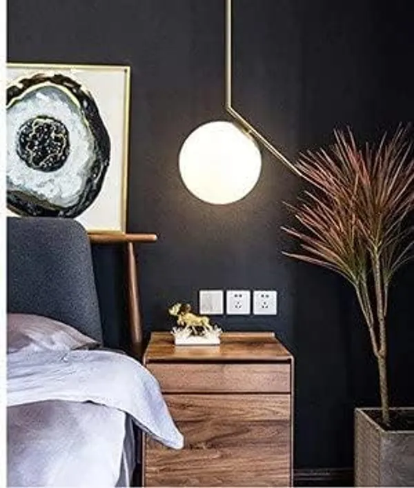 SWIATLO_Modern_Seven_Star_Gold_KIN-8008_HANGING_Lamp/Pendant_Lamp/Ceiling_Light_to_Décor_Home/Living_Room/Bedroom/Office/Dining/Cafe/Restaurants,_(Pack_Of_2,_WITH_BULB)