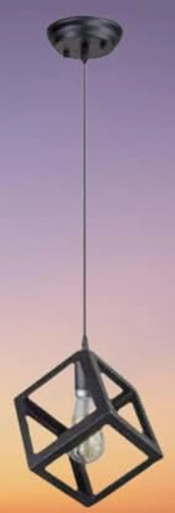 SWIATLO_Decorative_Hanging_Lamp/Pendant_Lamp/Ceiling_Light_to_Décor_Home/Living_Room/Bedroom/Office/Dining/Cafe/Restaurants,_Cube_Shape_Design,_Black_(Pack_of_1,_With_Bulb)