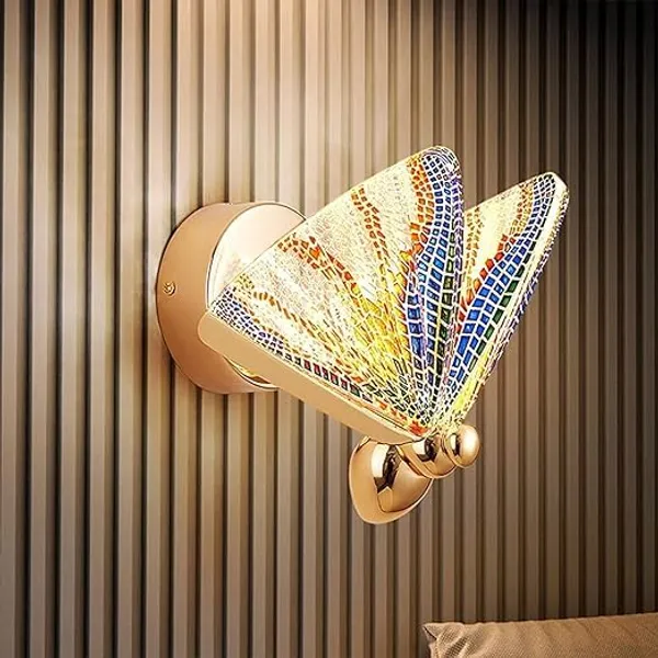 SWIATLO_Rainbow_Butterfly_Led_Wall_Light_for_Living_Room,_Modern_Style_Led_Wall_Lamps_for_Bedroom,_Led_Wall_Lights_for_Home_Decoration,_Led_Wall_Scone_for_resturant/Cafe/Hotels/Bar_etc.